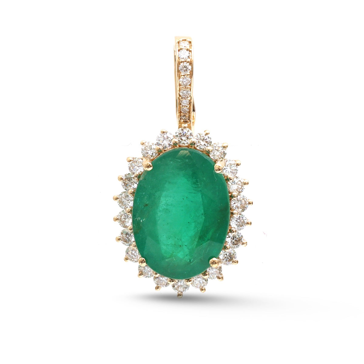 Emerald Diamond Pendant