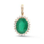 Emerald Diamond Pendant