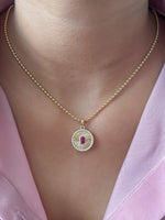 Ruby Diamond Pendant