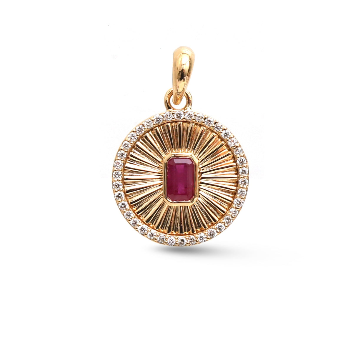 Ruby Diamond Pendant