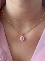 Diamond Spinel Pendant