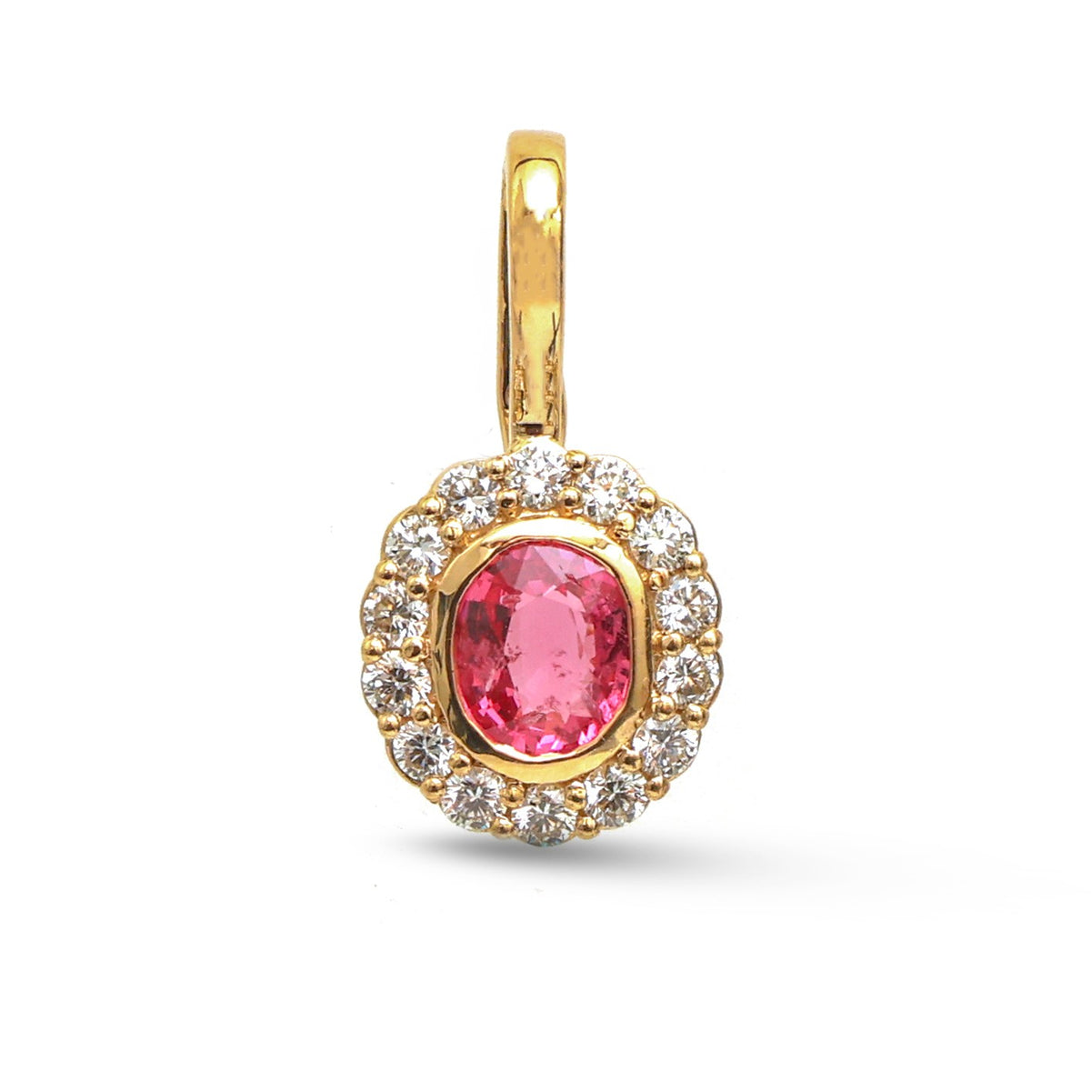 Diamond Spinel Pendant