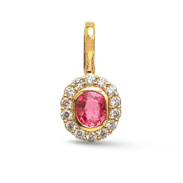 Diamond Spinel Pendant