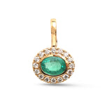 Emerald Diamond Pendant