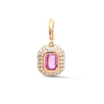 Pink Sapphire Diamond Pendant