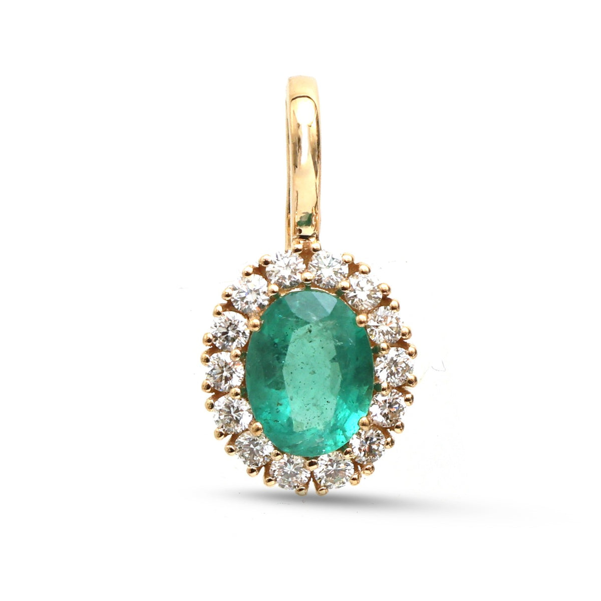 Emerald Diamond Pendant