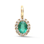 Emerald Diamond Pendant
