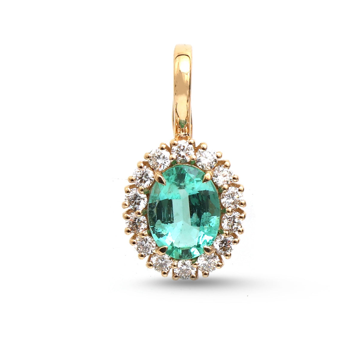 Emerald Diamond Pendant