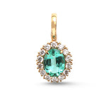 Emerald Diamond Pendant