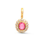 Spinel Diamond Pendant