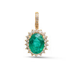 Emerald Diamond Pendant
