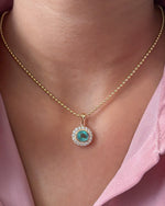Emerald Diamond Pendant
