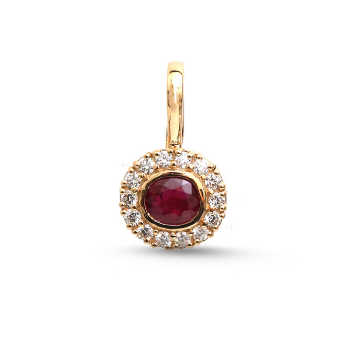 Ruby Diamond Pendant