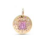Kunzite Diamond Pink Sapphire Pendant