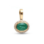 Emerald Diamond Pendant