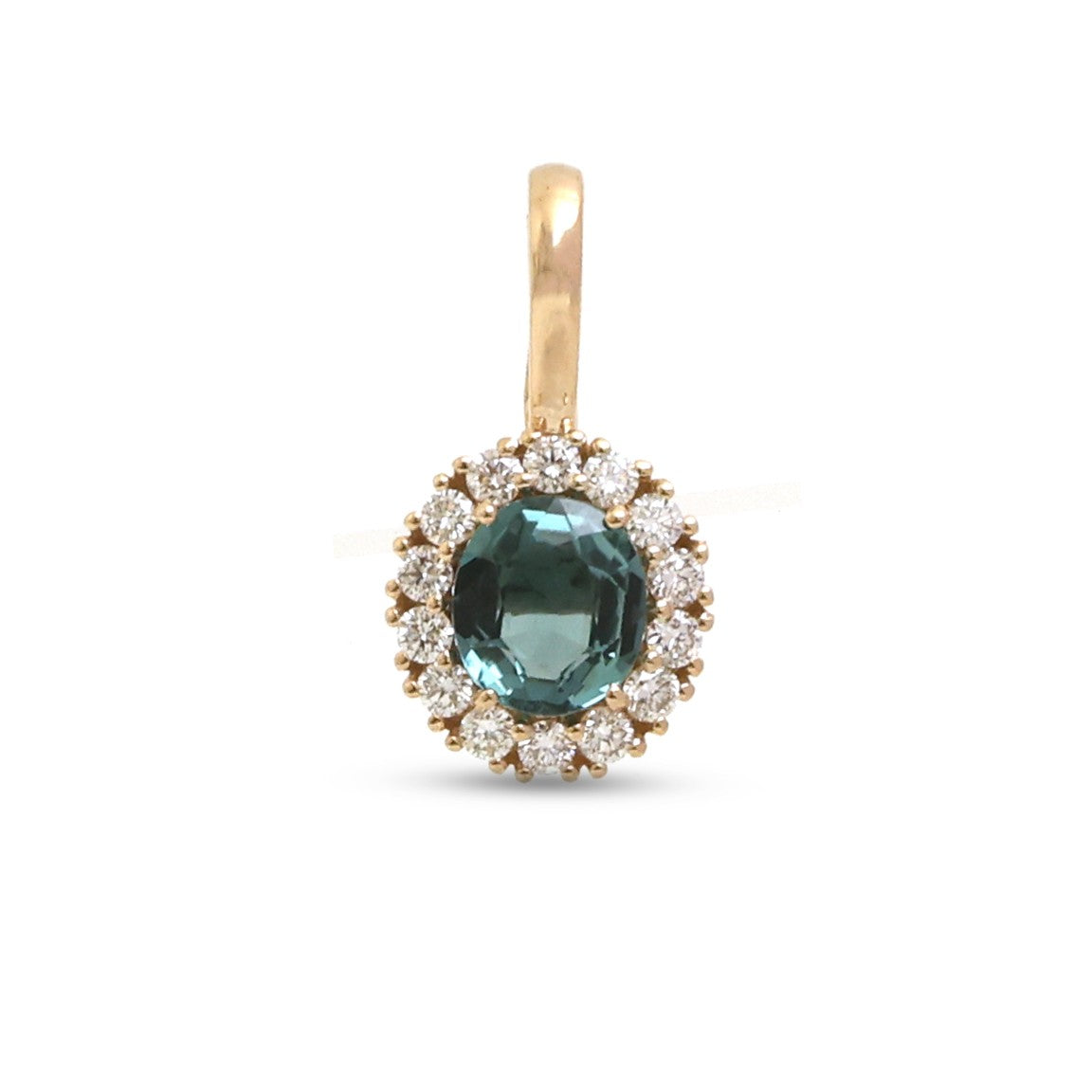 Tourmaline Mix Diamond Pendant