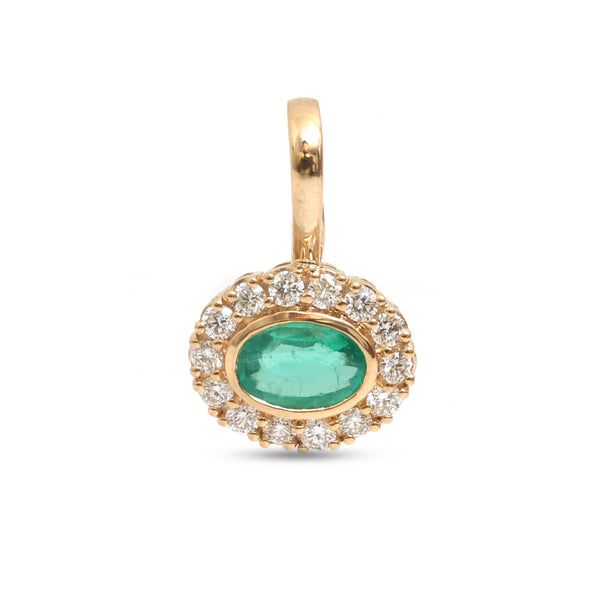 Emerald Diamond Pendant