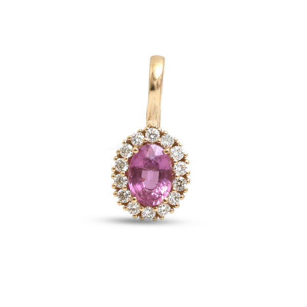 Tourmaline Mix Diamond Pendant