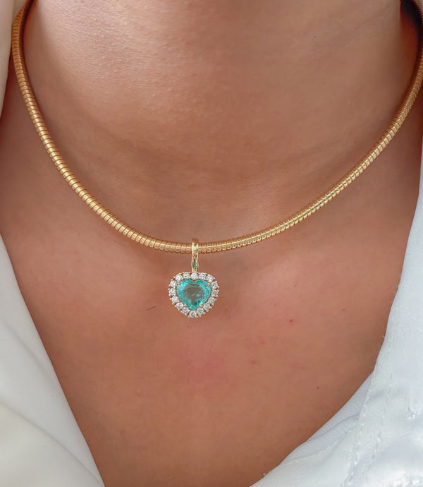Emerald Diamond Pendant