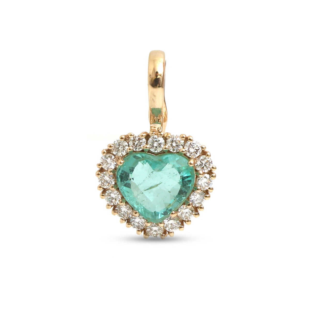 Emerald Diamond Pendant