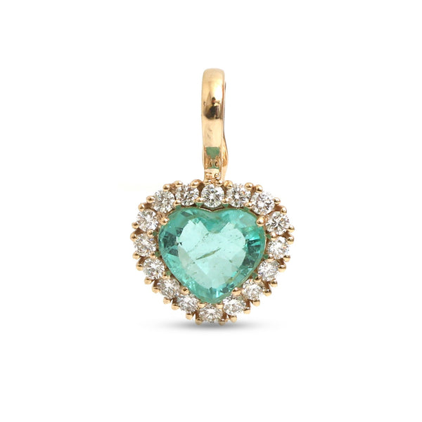 Emerald Diamond Pendant