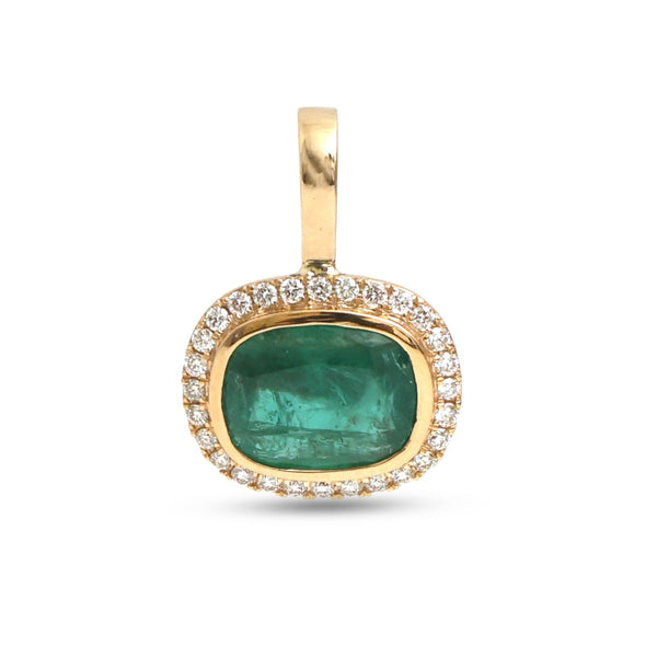 Emerald Diamond Pendant