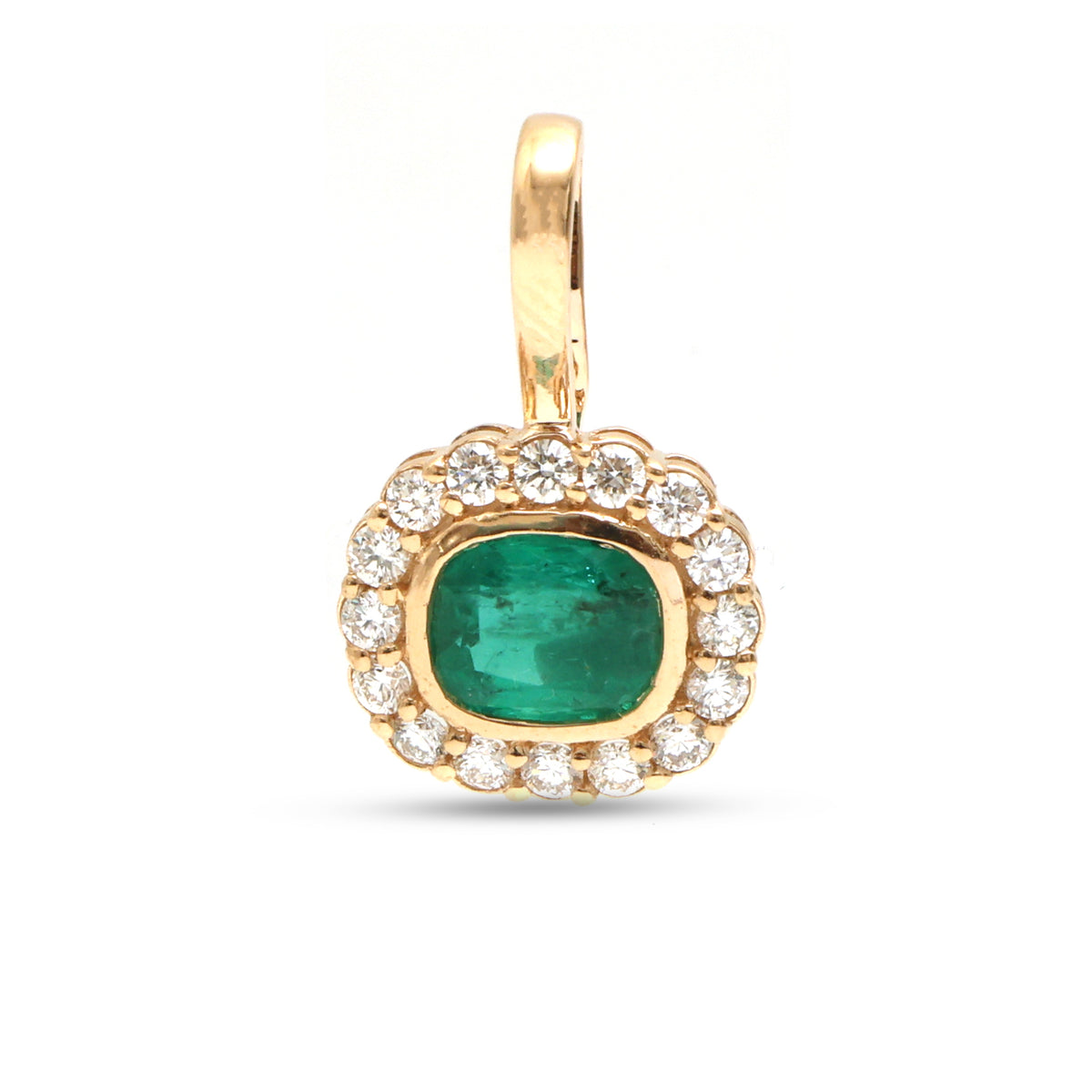 Emerald Diamond Pendant