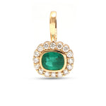 Emerald Diamond Pendant