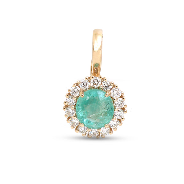 Emerald Diamond Pendant