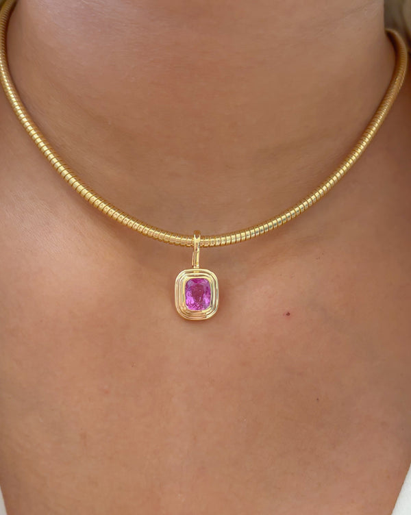 Pink Sapphire Pendant