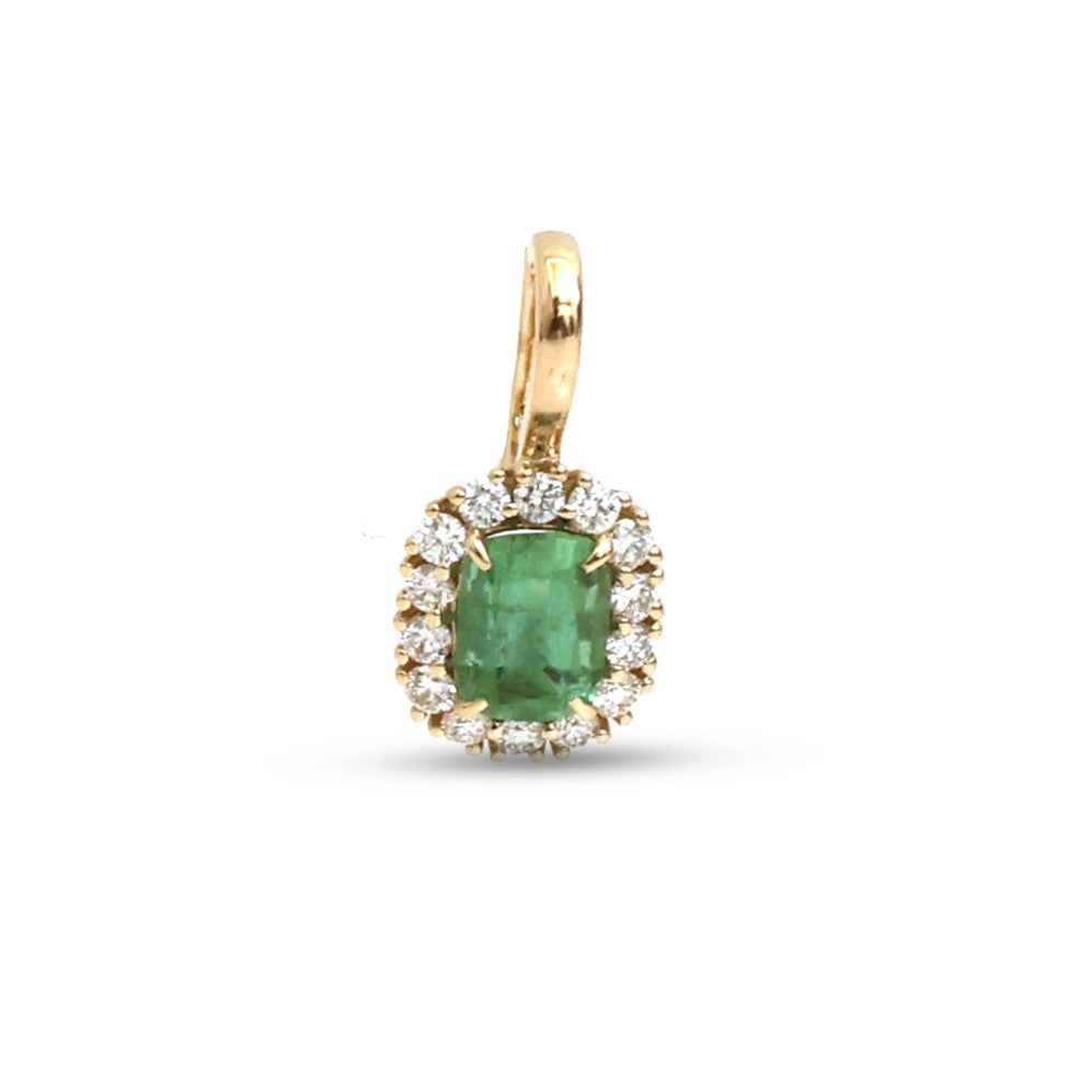 Tourmaline Mix Diamond Pendant
