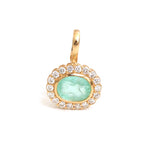 Paraiba Tourmaline Diamond Pendant