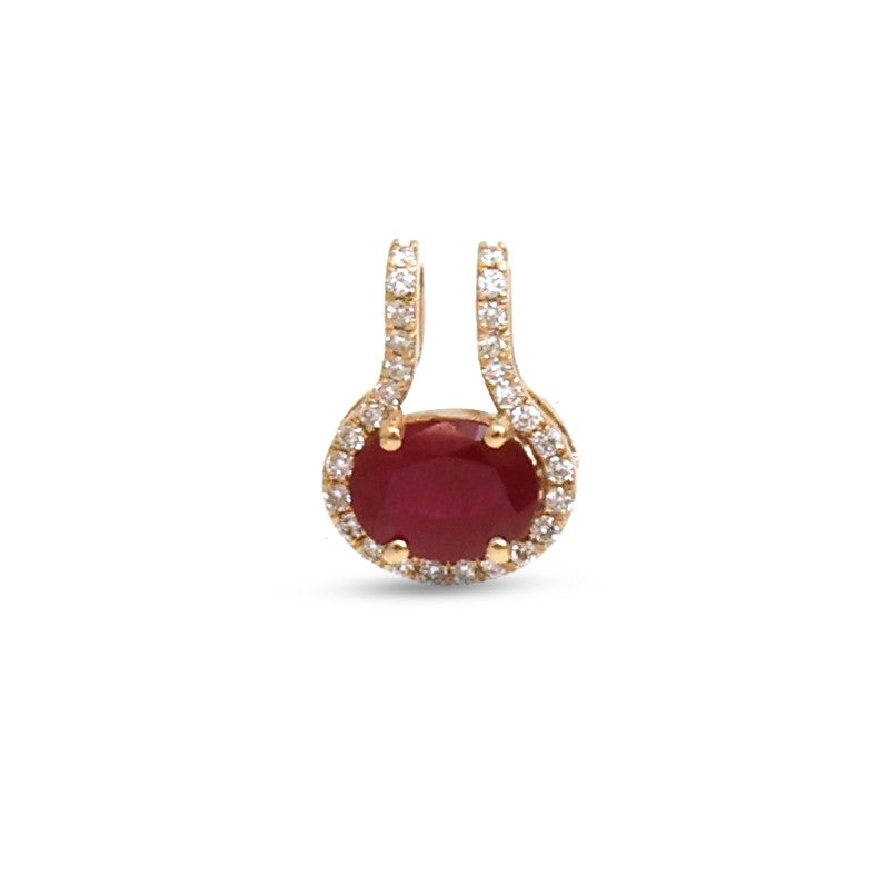 Ruby Diamond Pendant