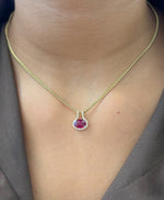 Ruby Diamond Pendant