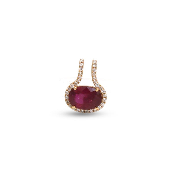 Ruby Diamond Pendant