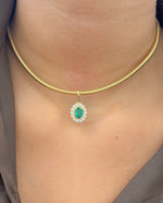 Emerald Diamond Pendant