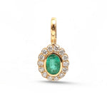 Emerald Diamond Pendant