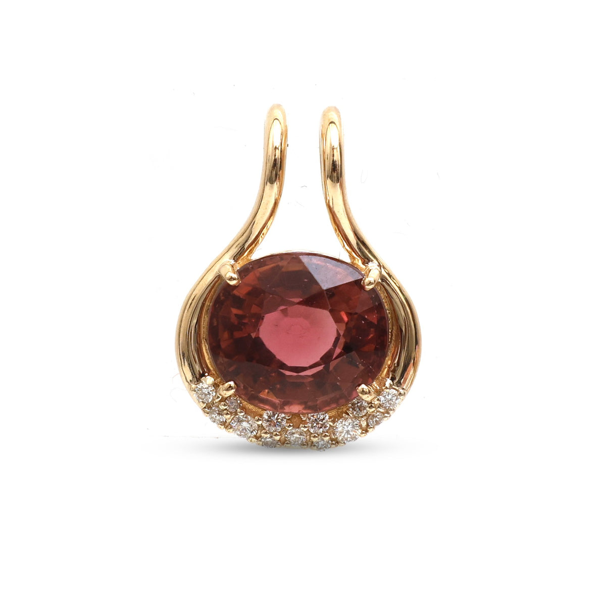 Tourmaline Mix Diamond Pendant