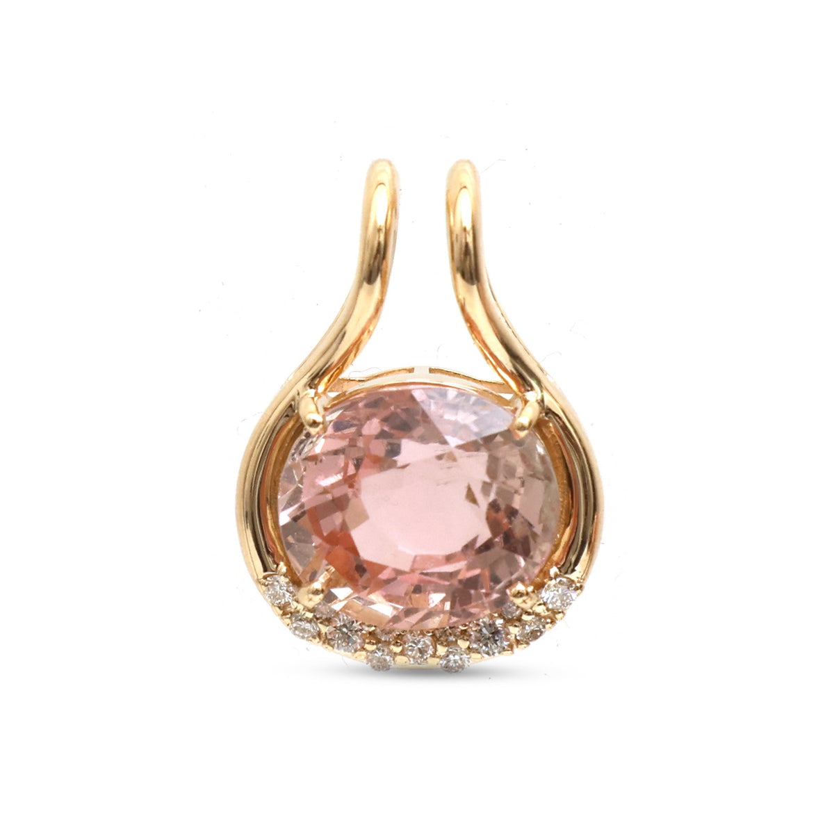 Tourmaline Mix Diamond Pendant