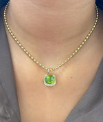 Tourmaline Mix Diamond Pendant