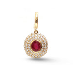 Ruby Diamond Pendant