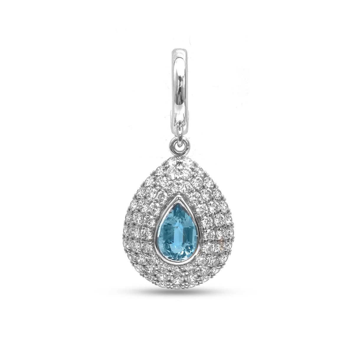 Diamond Aquamarine Pendant