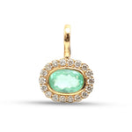 Paraiba Tourmaline Diamond Pendant