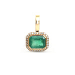 Emerald Diamond Pendant