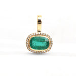 Emerald Diamond Pendant