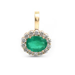 Emerald Diamond Pendant