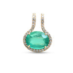 Emerald Diamond Pendant