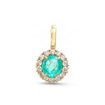 Emerald Diamond Pendant