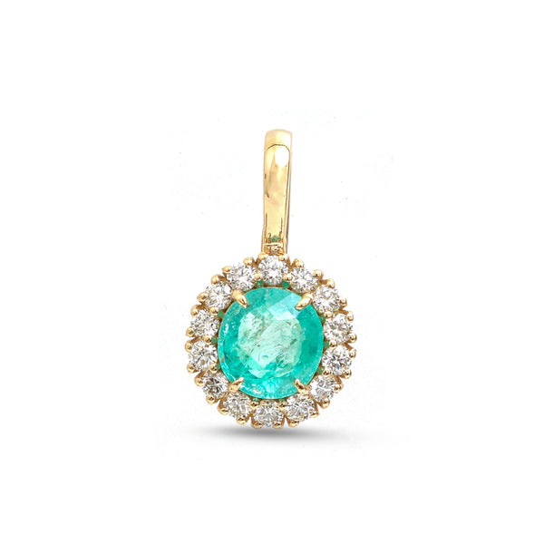 Emerald Diamond Pendant