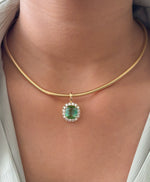 Tourmaline Mix Diamond Pendant